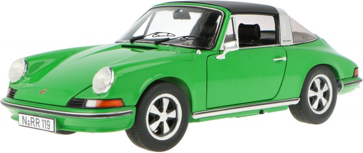 Porsche 911S Targa 1973 (Groen) (23 cm) 1/18 Schuco {Modelauto - Schaalmodel - Model auto}